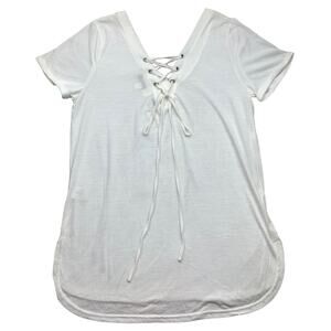 B.P. Collection White V Neck T Shirt
